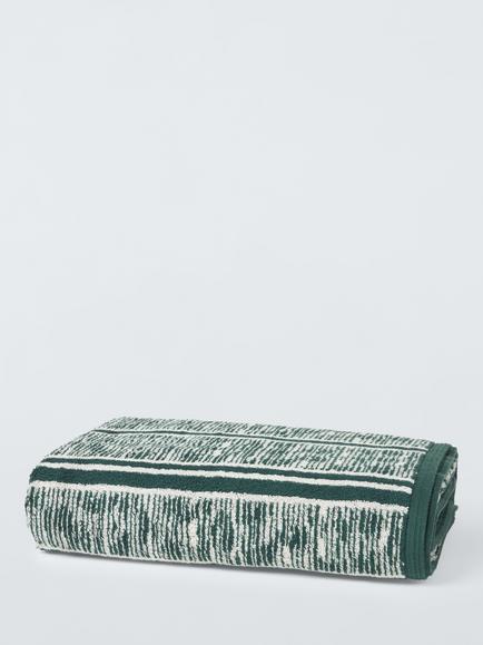 John Lewis X Collagerie Ikat Towels, Leaf Green