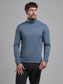 Montane Protium Lightweight Breathable Half Zip Pull On, Stone Blue