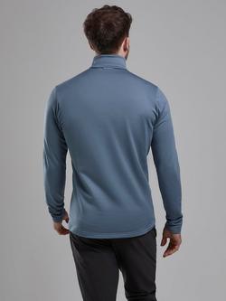 Montane Protium Lightweight Breathable Half Zip Pull On - view 2, Stone Blue