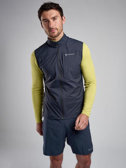 Montane Men's Featherlite Windproof Gilet, Eclipse Blue