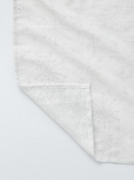 John Lewis Snowflake Woven Tablecloth, Silver - view 2, Silver