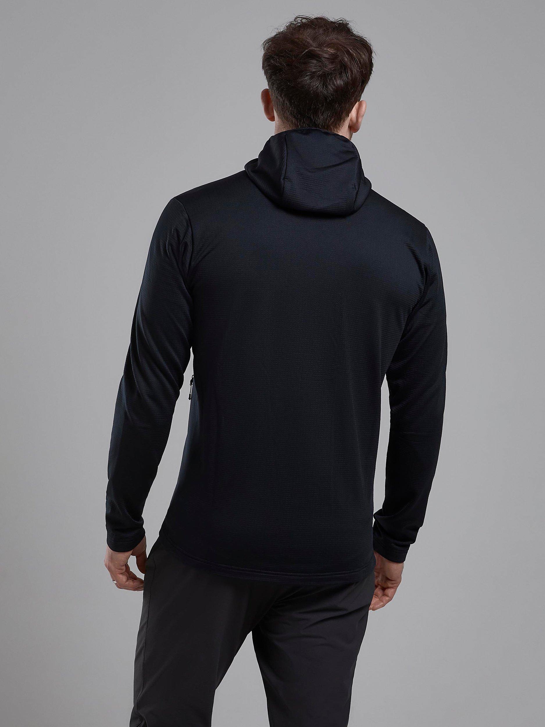 Product image 2 of 6, which shows Montane Protium Lightweight Breathable Zipped Hoodie, Black, S