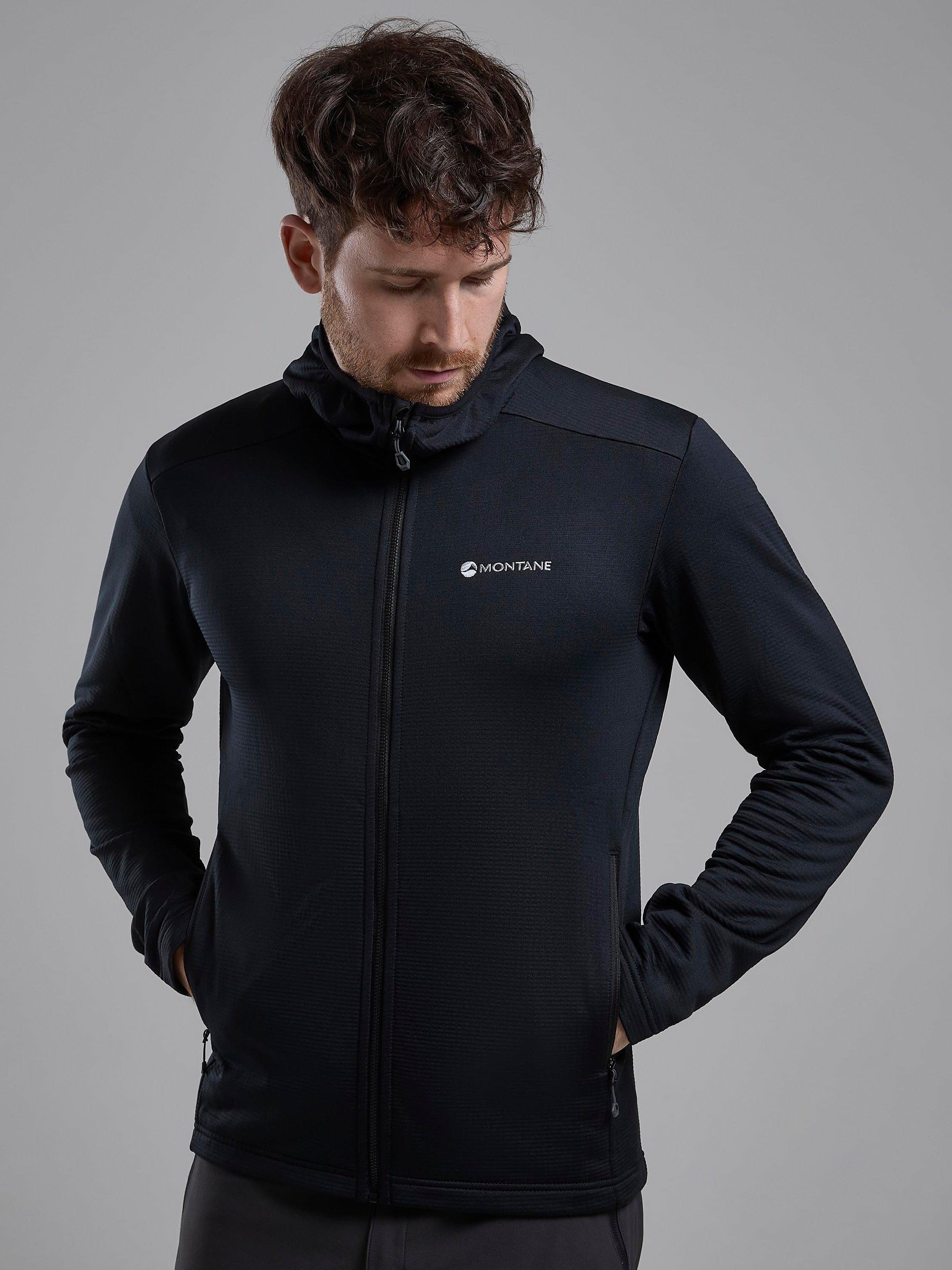 Product image 5 of 6, which shows Montane Protium Lightweight Breathable Zipped Hoodie, Black, S