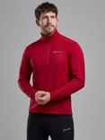 Montane Protium Lightweight Breathable Half Zip Pull On, Acer Red