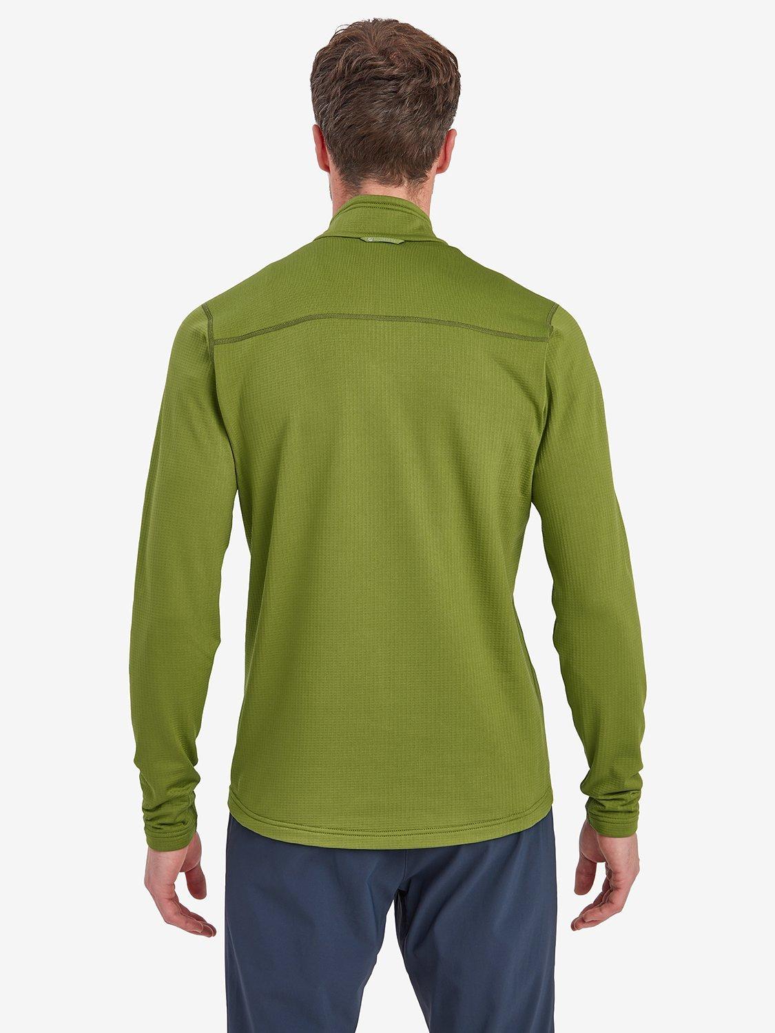 Product image 2 of 5, which shows Montane Protium Lightweight Breathable Half Zip Pull On, Alder Green, S