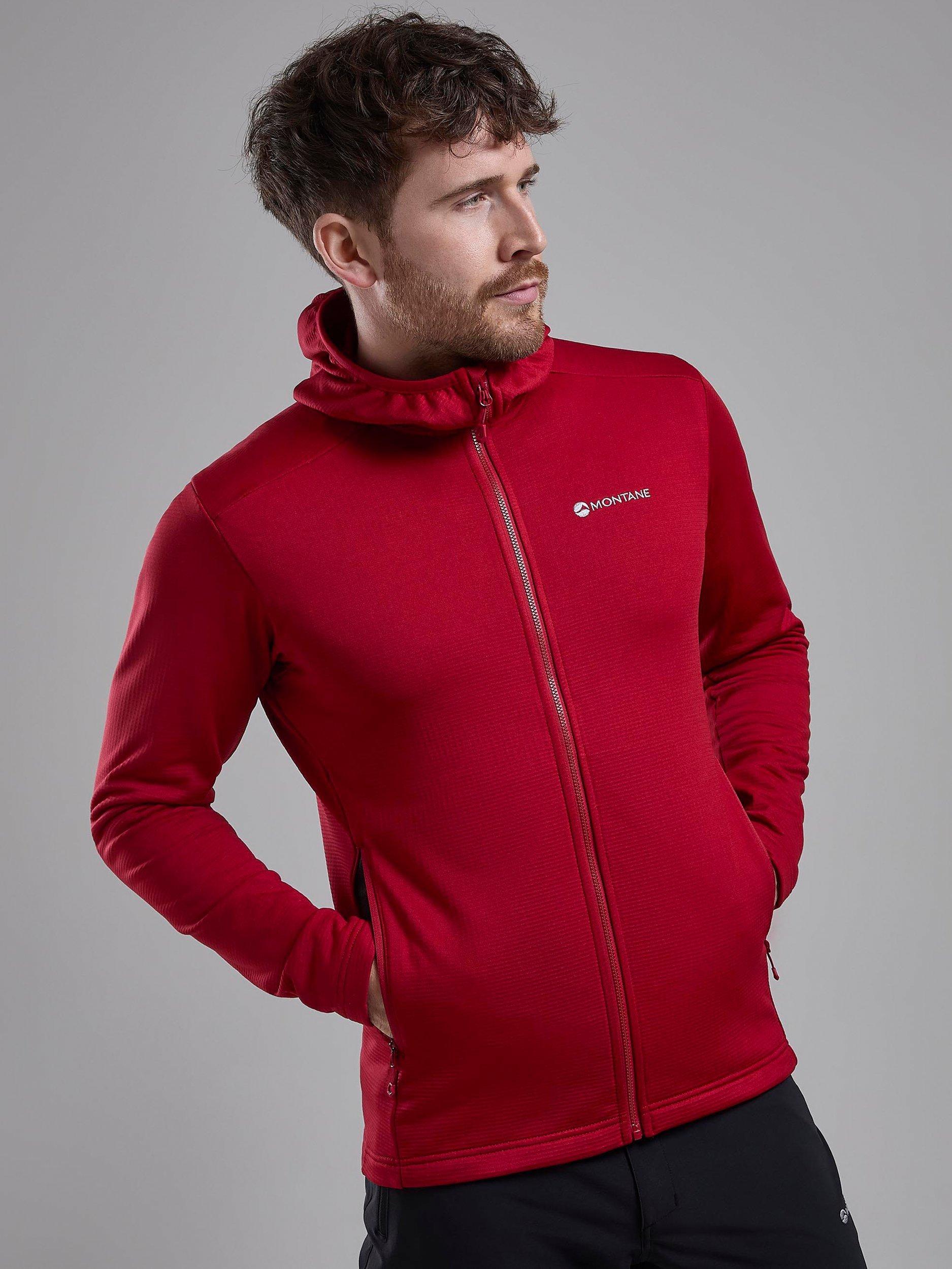 Product image 5 of 6, which shows Montane Protium Lightweight Breathable Zipped Hoodie, Acer Red, S