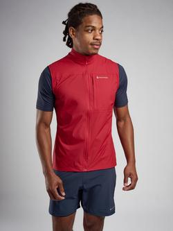 Montane Men's Featherlite Windproof Gilet, Acer Red