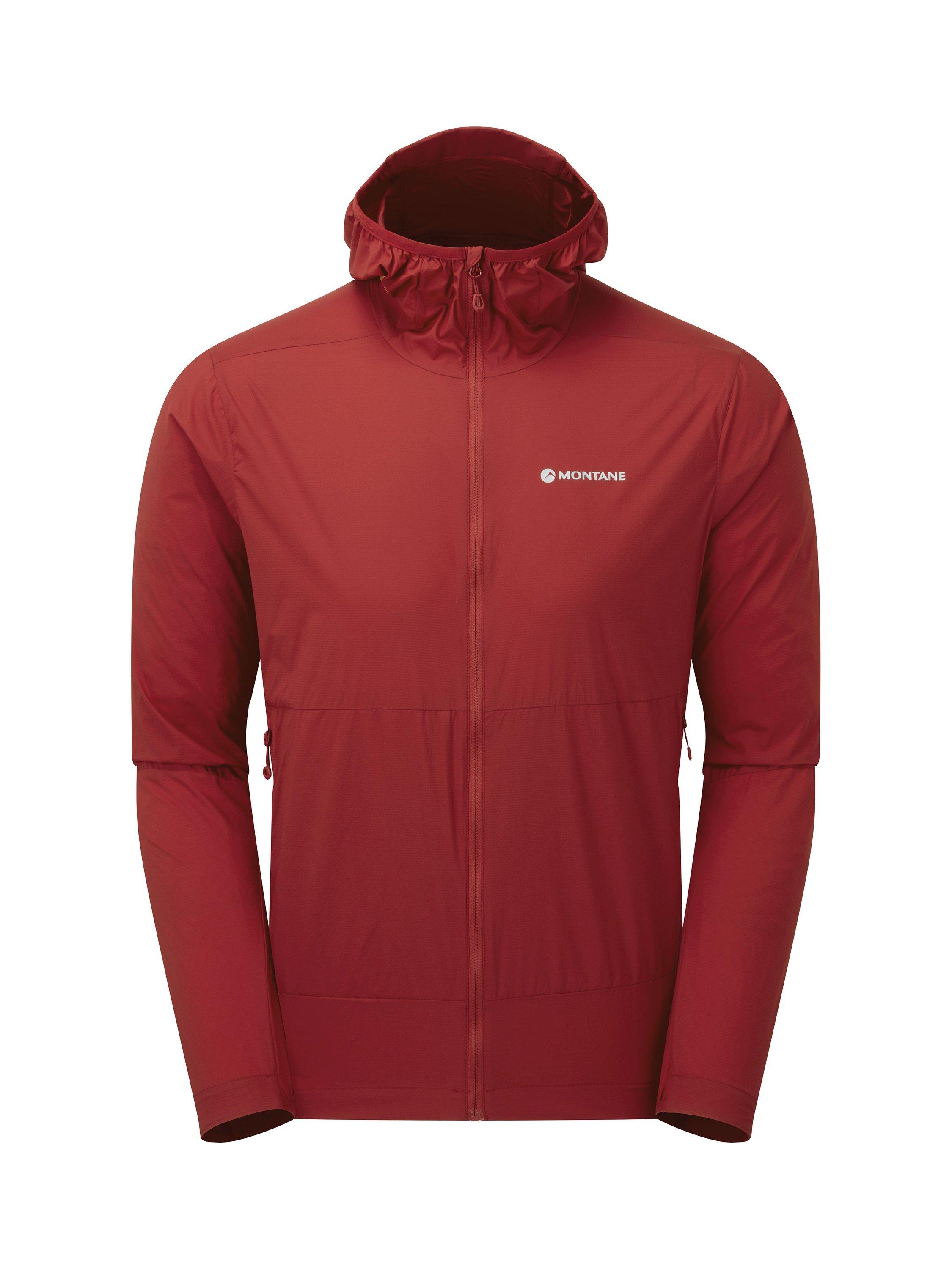 Product image 3 of 6, which shows Montane Men's Featherlite Windproof Jacket, Acer Red, S