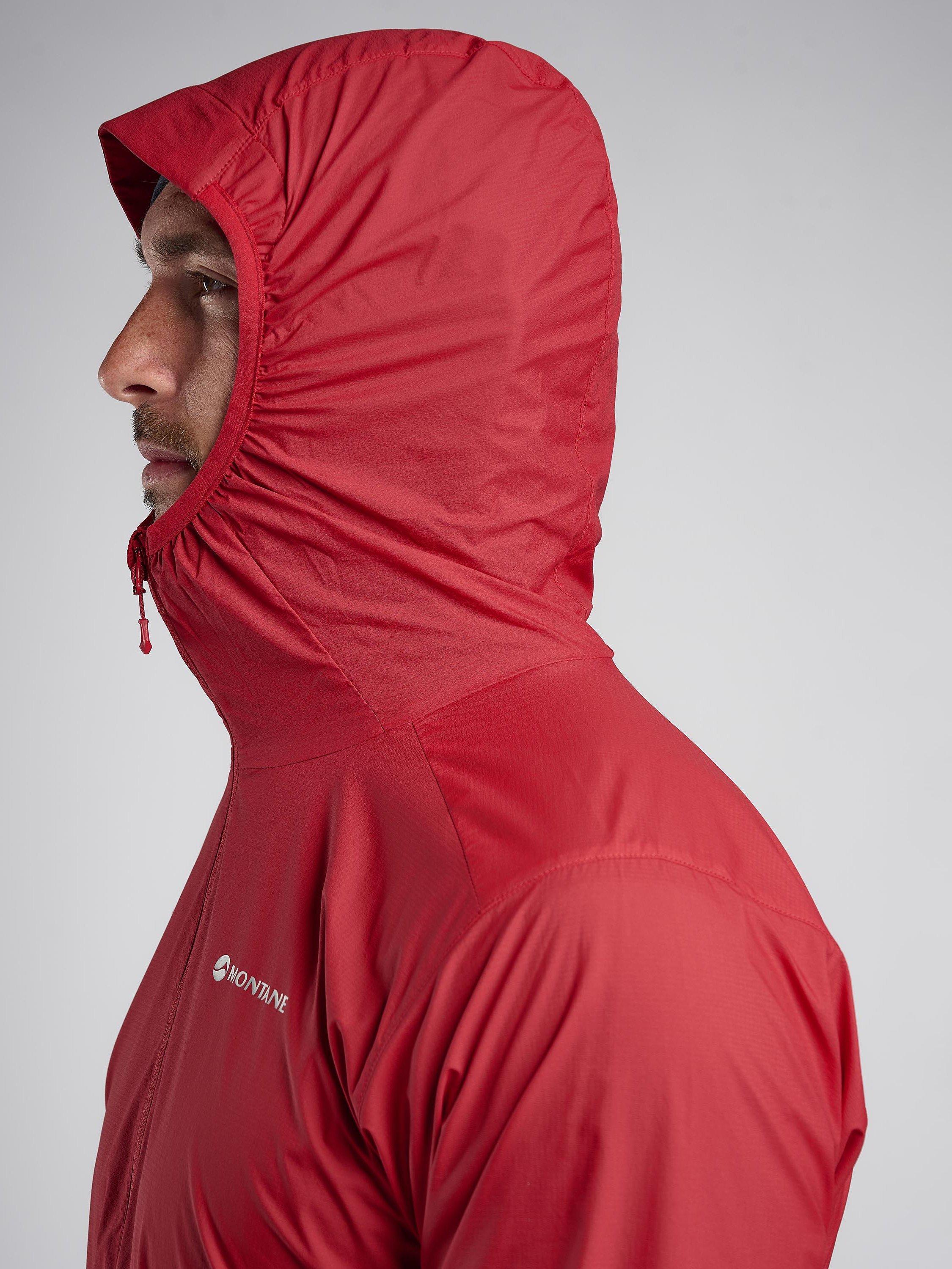 Product image 4 of 6, which shows Montane Men's Featherlite Windproof Jacket, Acer Red, S
