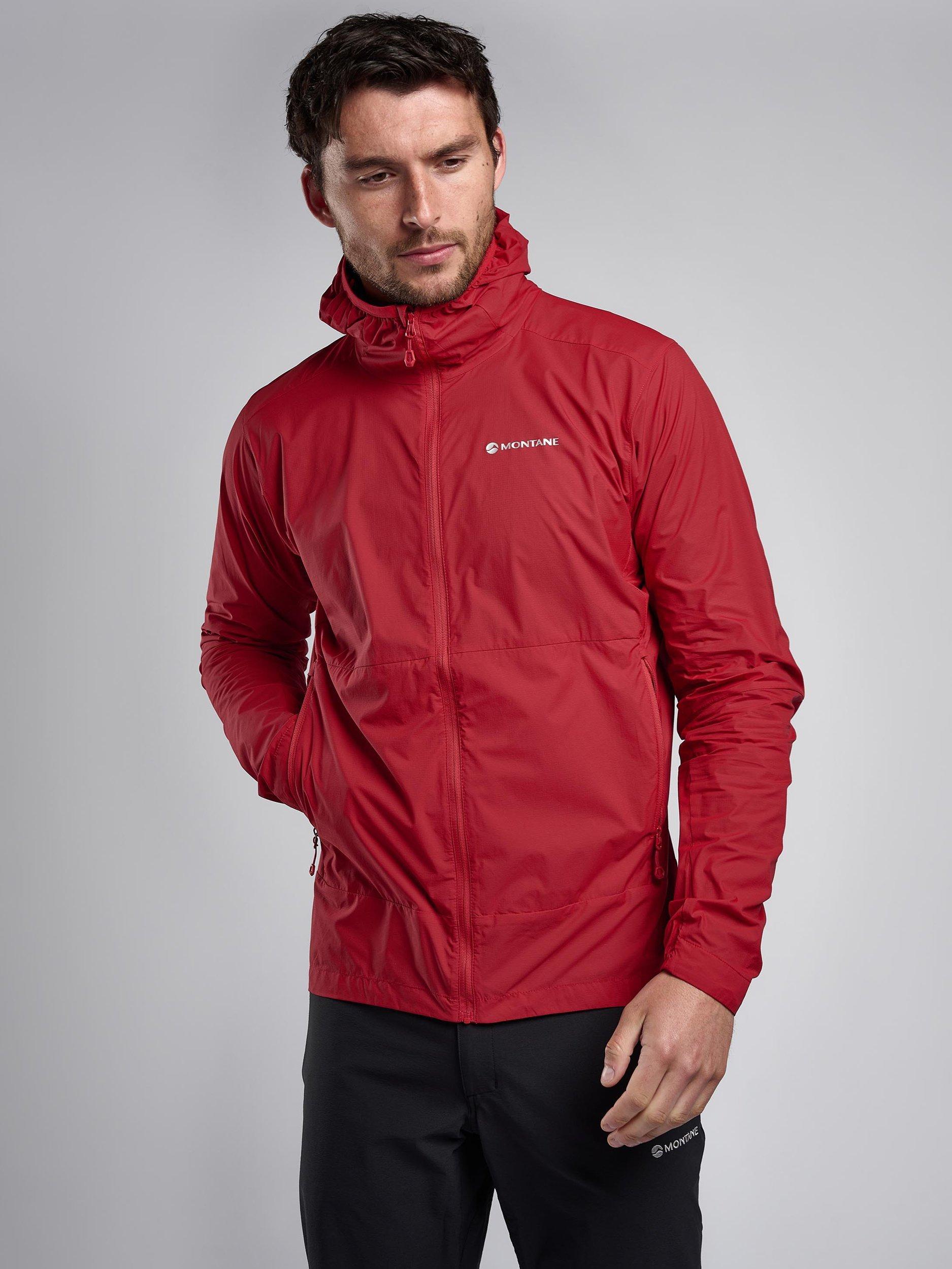 Product image 5 of 6, which shows Montane Men's Featherlite Windproof Jacket, Acer Red, S