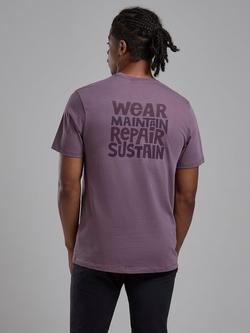 Montane Organic cotton The Wear Repair T-Shirt - view 2, Moonscape
