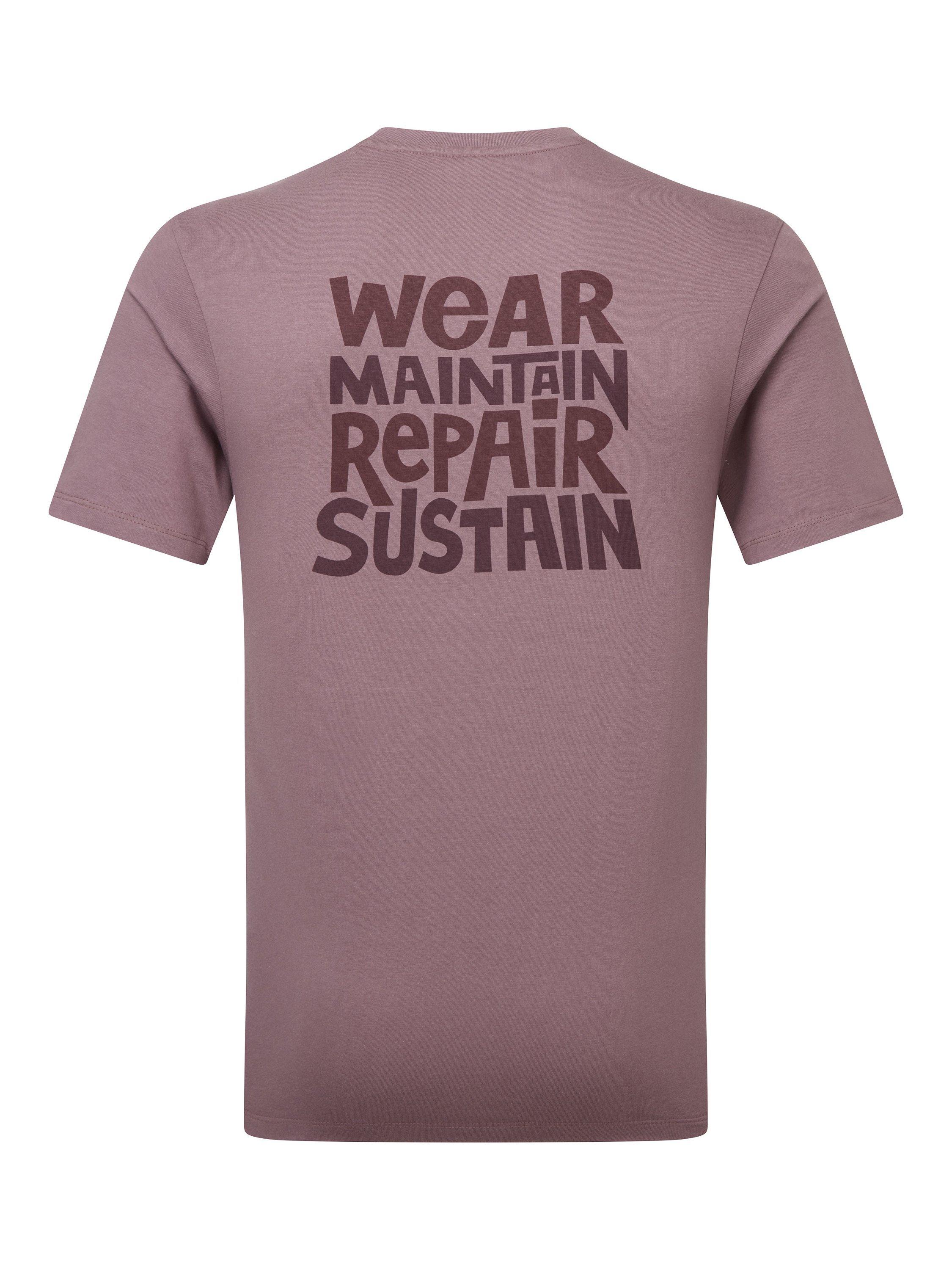 Product image 3 of 6, which shows Montane Organic cotton The Wear Repair T-Shirt, Moonscape, XS