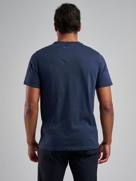 Montane Mono Logo Organic Cotton T-Shirt - view 2, Blue