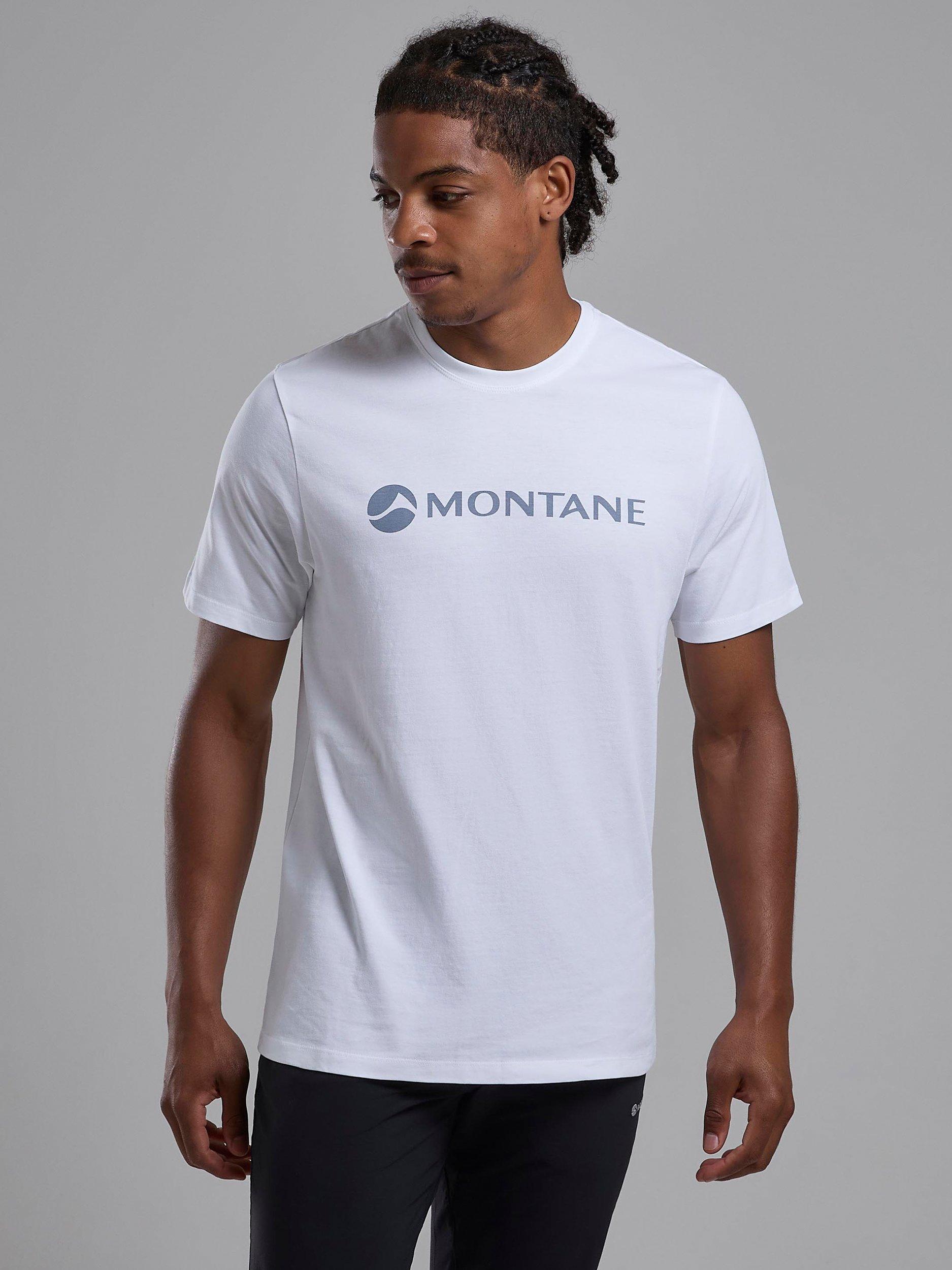 Product image 1 of 6, which shows Montane Mono Logo Organic Cotton T-Shirt, White, XS