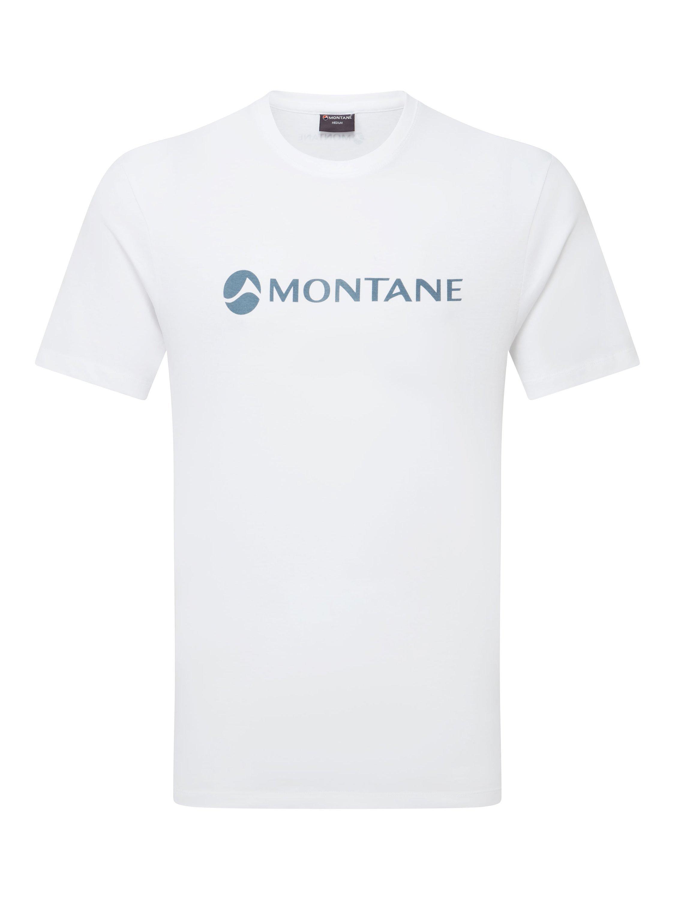 Product image 3 of 6, which shows Montane Mono Logo Organic Cotton T-Shirt, White, XS