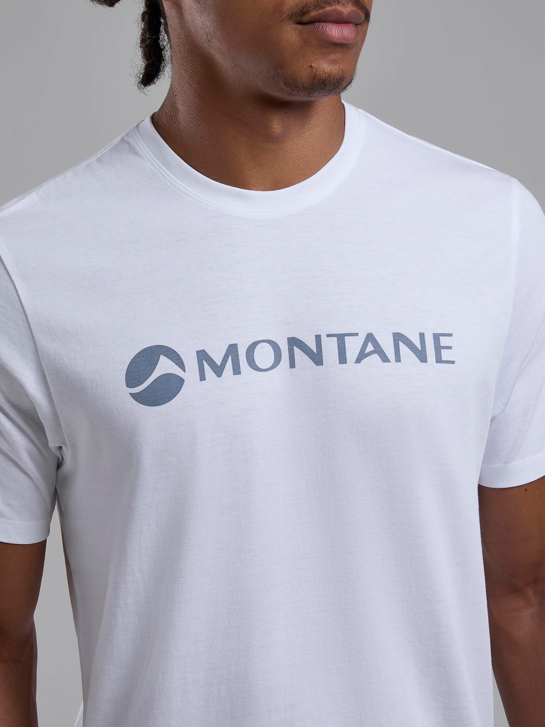 Product image 4 of 6, which shows Montane Mono Logo Organic Cotton T-Shirt, White, XS