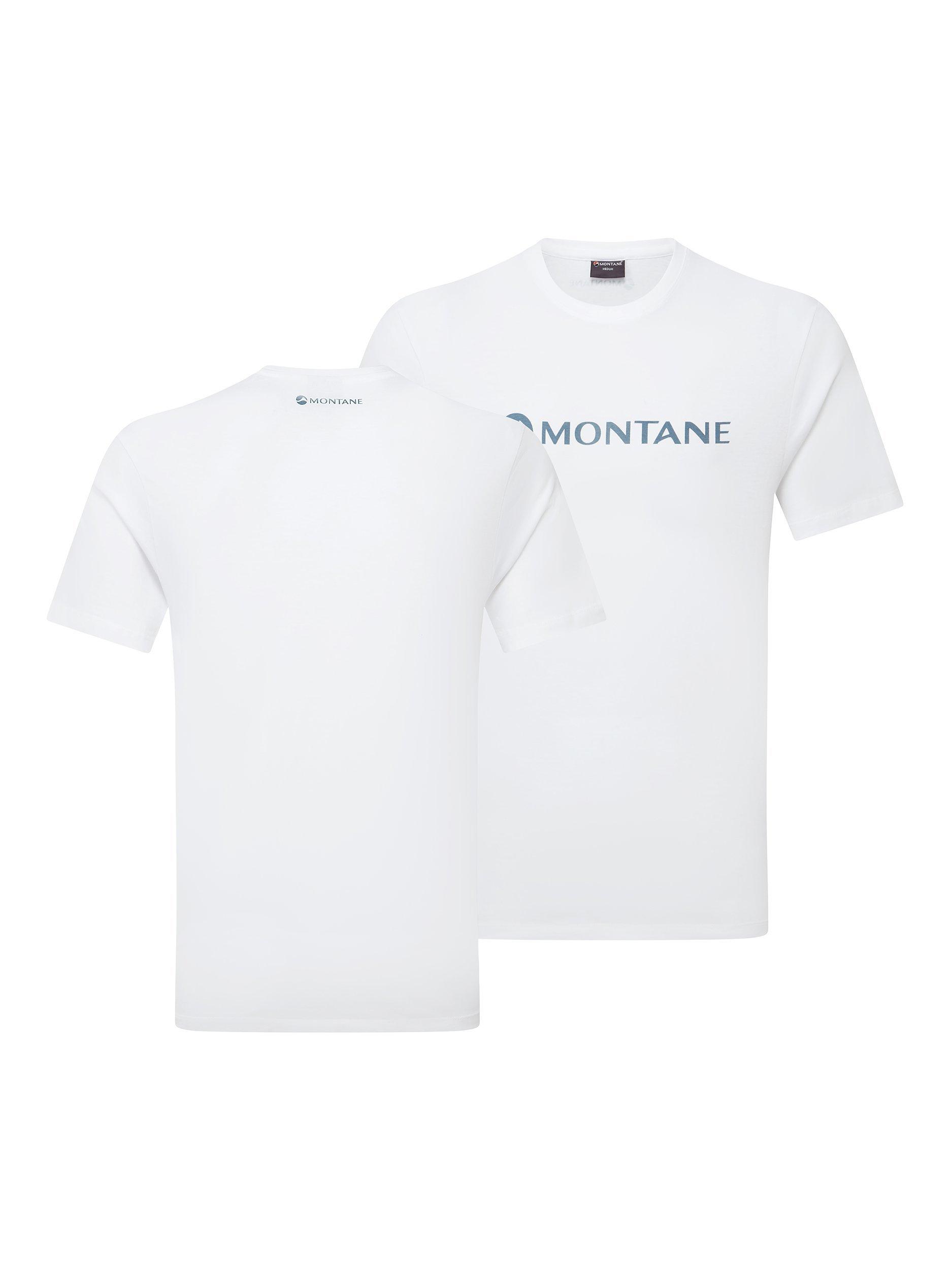 Product image 6 of 6, which shows Montane Mono Logo Organic Cotton T-Shirt, White, XS