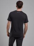 Montane Abstract Mountain Organic Cotton T-Shirt, Midnight Grey