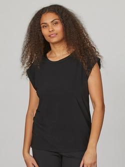 Sisters Point Plain Easy Fit Top, Black, Black