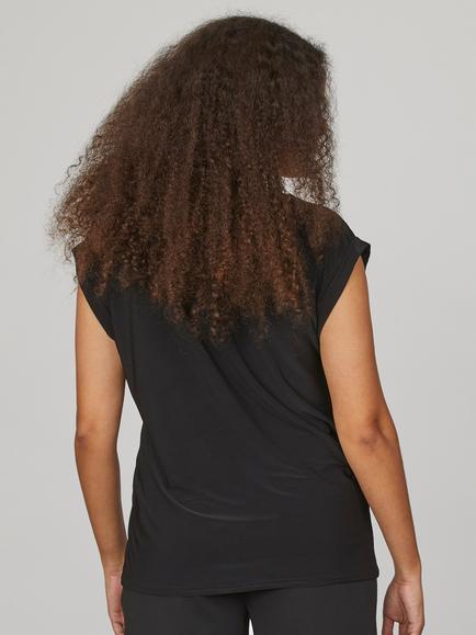 Sisters Point Plain Easy Fit Top, Black - view 2, Black