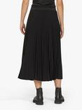 Sisters Point Pleated Midi Skirt, Black