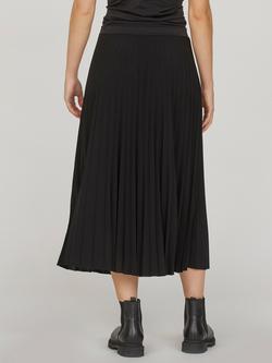 Sisters Point Pleated Midi Skirt, Black - view 2, Black