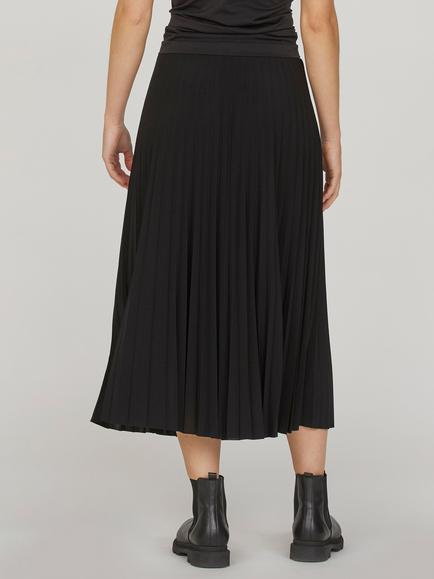Sisters Point Pleated Midi Skirt, Black - view 2, Black