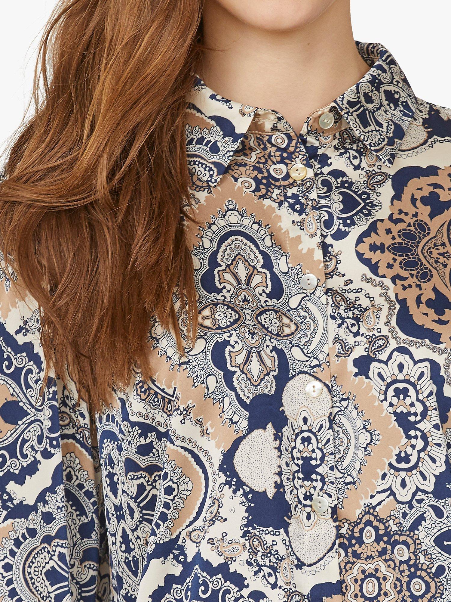 Sisters Point Paisley Long Sleeve Shirt, Multi, XS