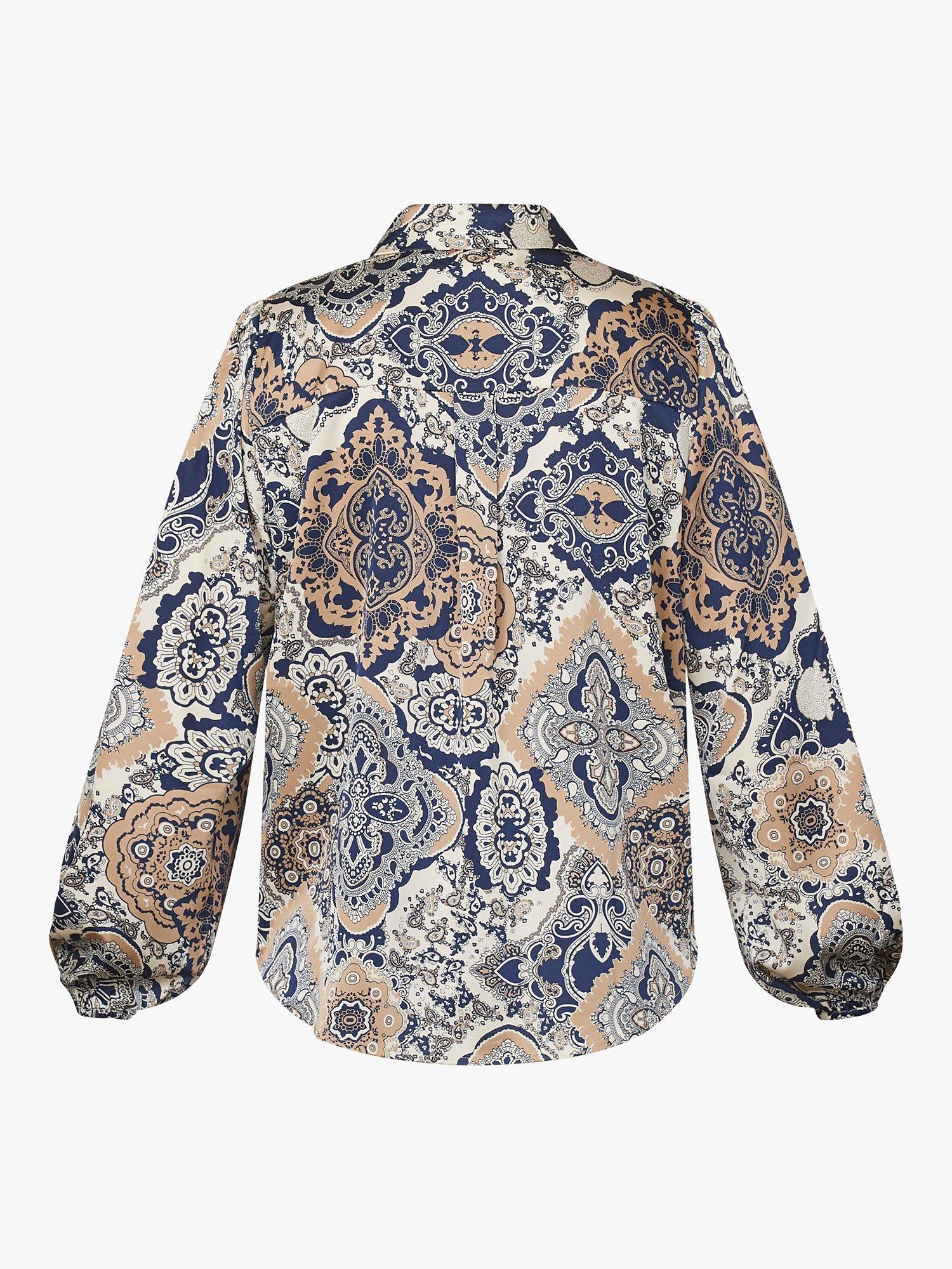 Sisters Point Paisley Long Sleeve Shirt, Multi, XS