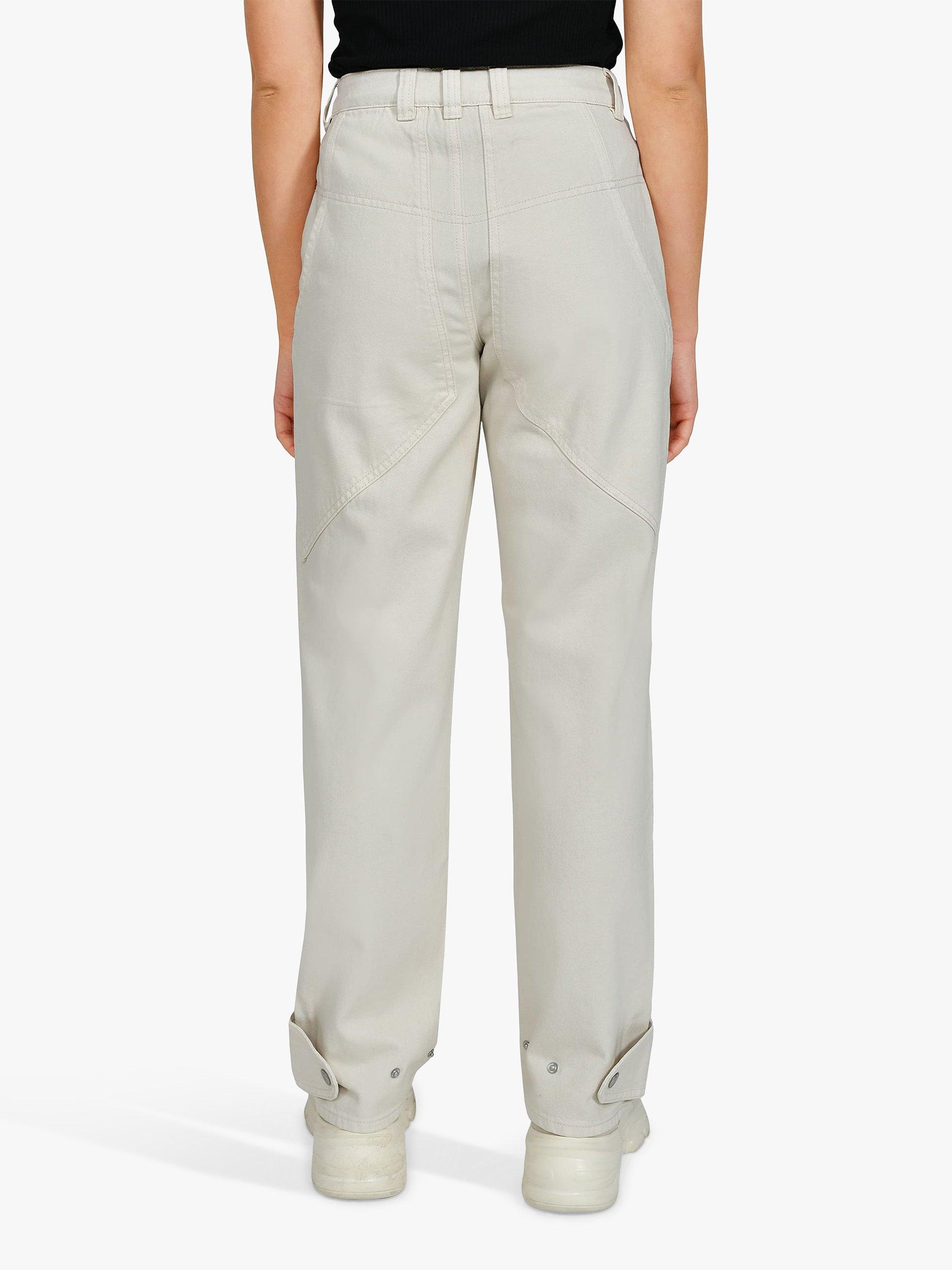 Product image 2 of 5, which shows Sisters Point Otila Relaxed Fit Jeans, Cream, XS