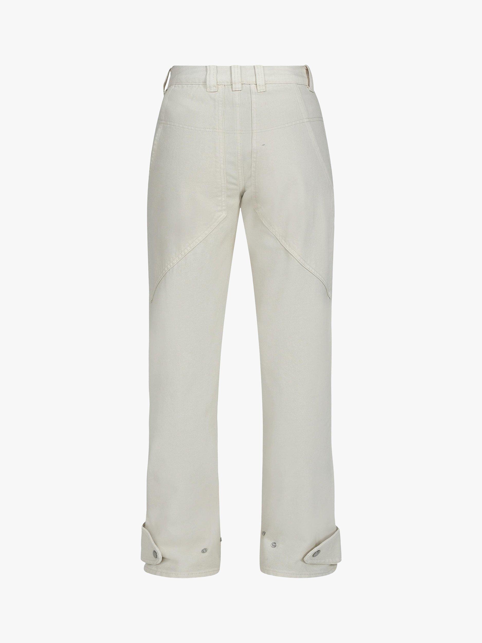 Product image 5 of 5, which shows Sisters Point Otila Relaxed Fit Jeans, Cream, XS