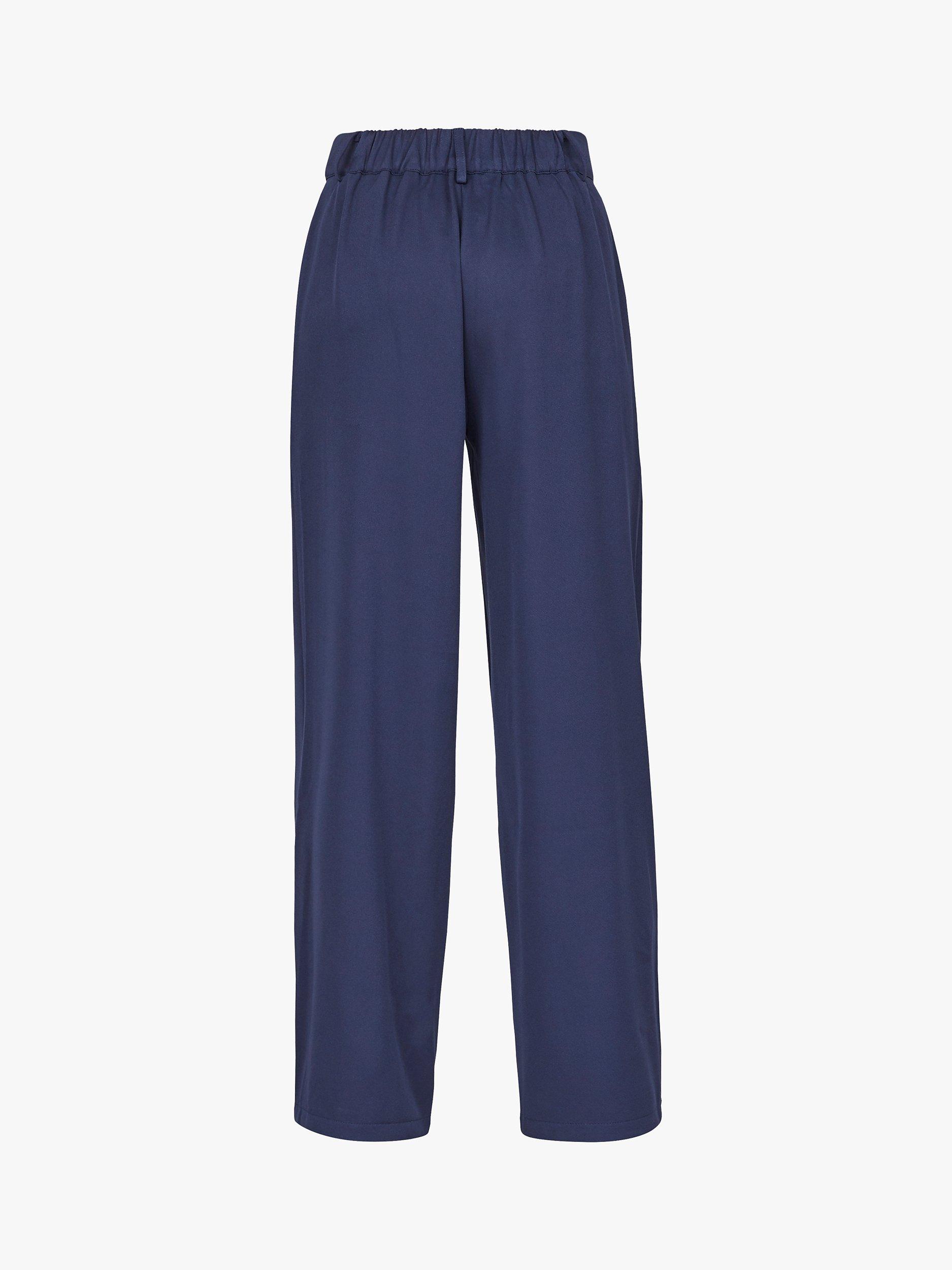 Product image 5 of 5, which shows Sisters Point ELAMA-W.PA Wide Leg Trousers, Navy, XS