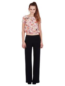 Sisters Point Gro Wide Leg Pull-On Trousers, Black, Black