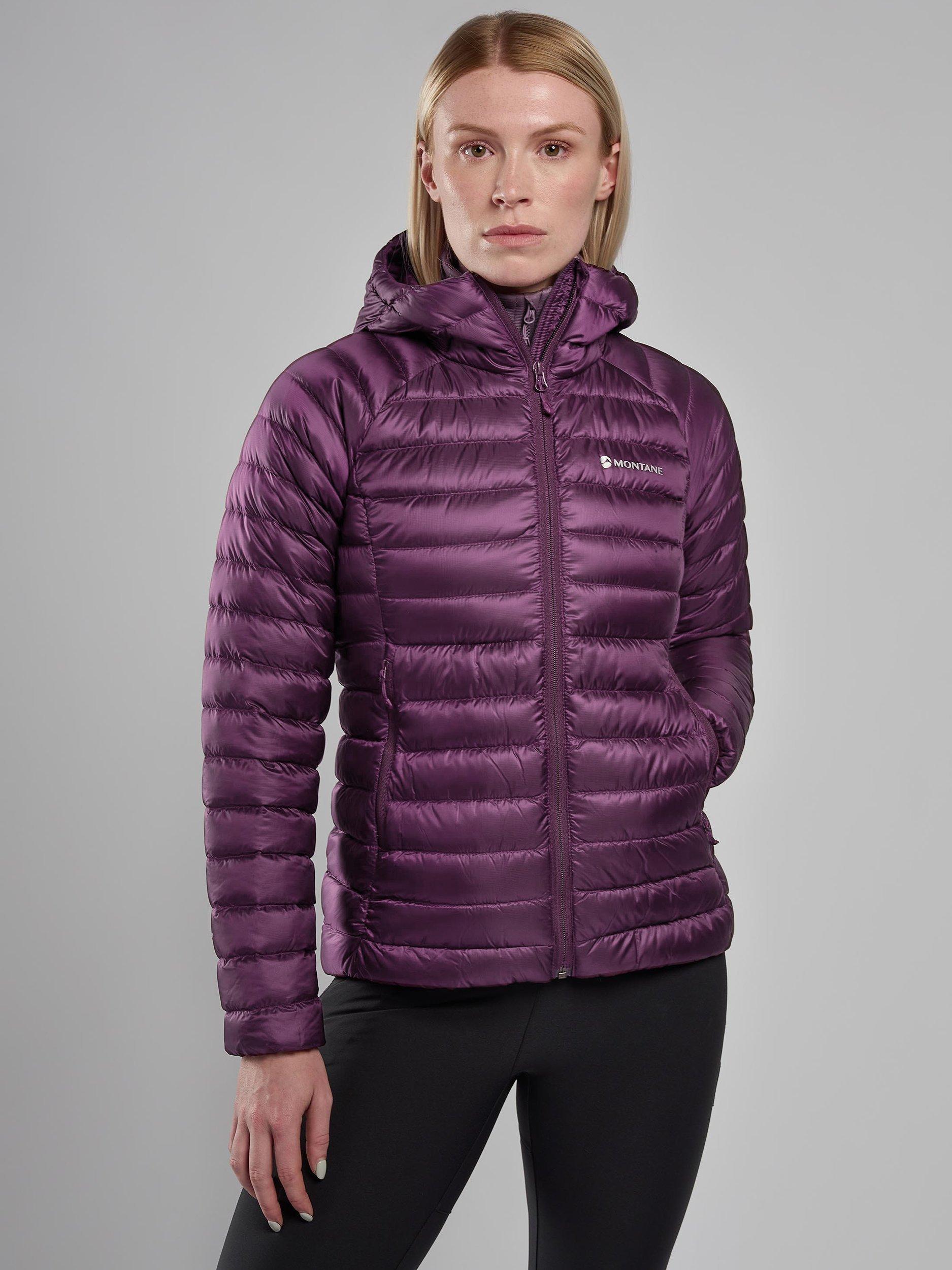 Product image 1 of 8, which shows Montane Anti-Freeze Women's Recycled Packable Down Jacket, Saskatoon Berry, 8