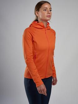 Montane Fury Lite Zip Through Hoodie, Tigerlily