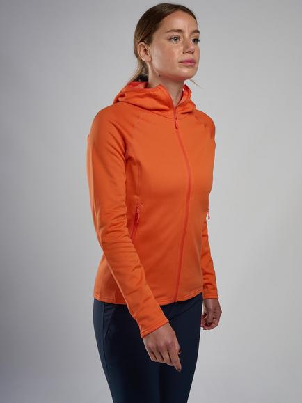 Montane Fury Lite Zip Through Hoodie, Tigerlily