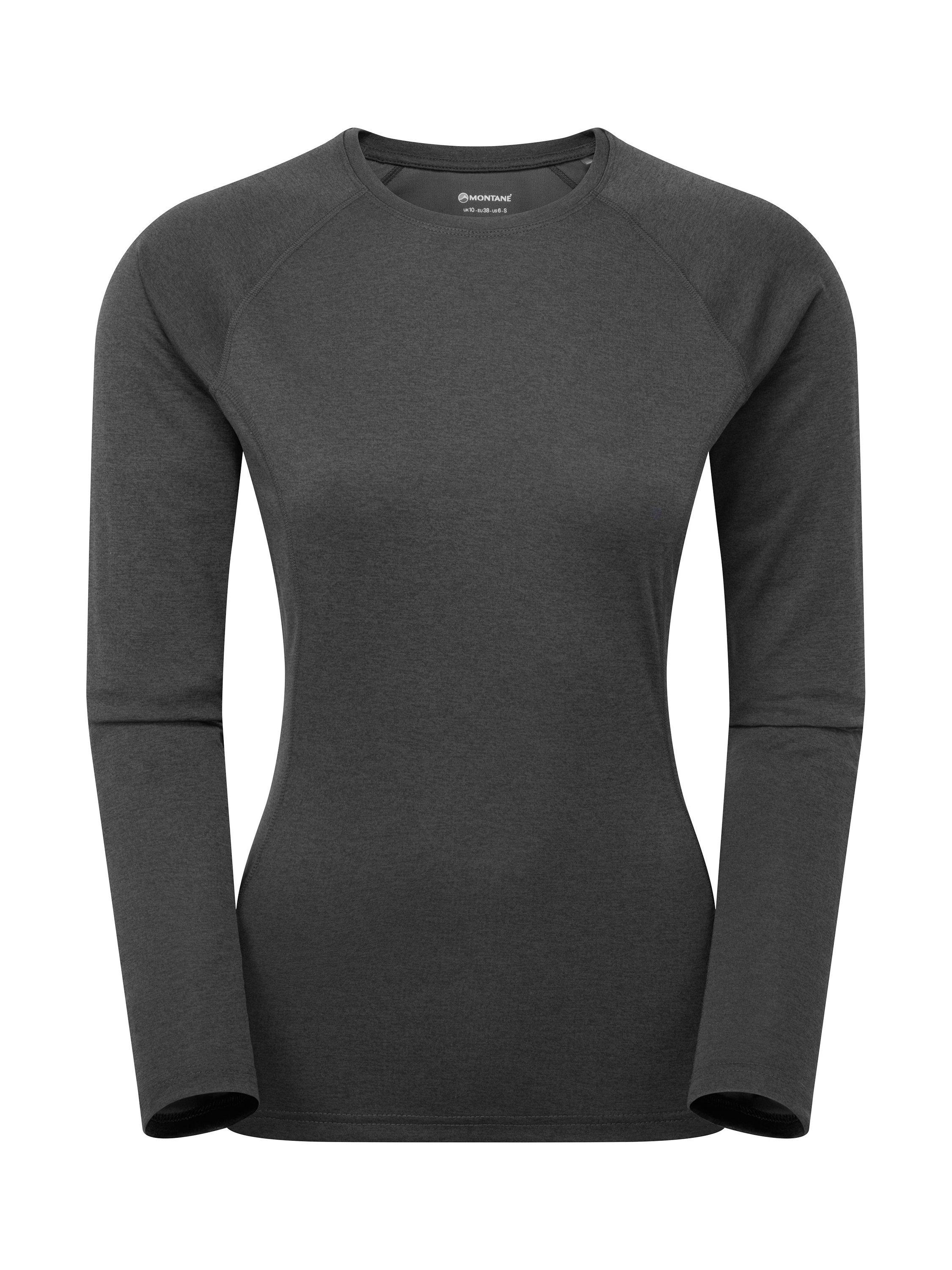 Product image 3 of 3, which shows Montane Dart Long Sleeve T-Shirt, Black, 8