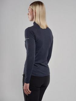 Montane Women's Dart Zip Neck Long Sleeve T-Shirt - view 2, Eclipse Blue