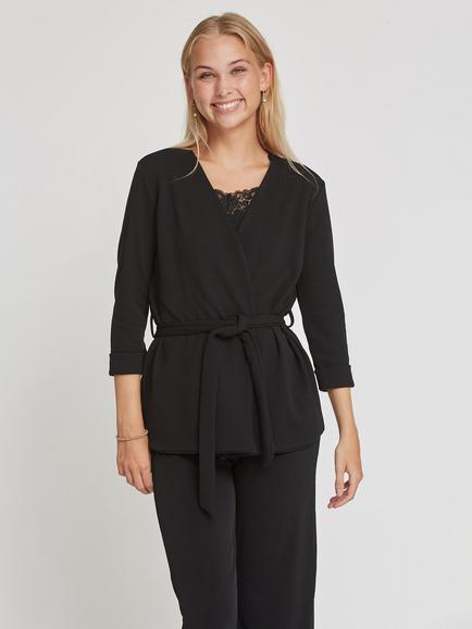 Sisters Point Caddy Tie Wrap Jacket, Black, Black