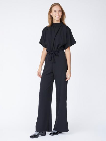 Sisters Point Girl Wide Leg Jumpsuit, Black