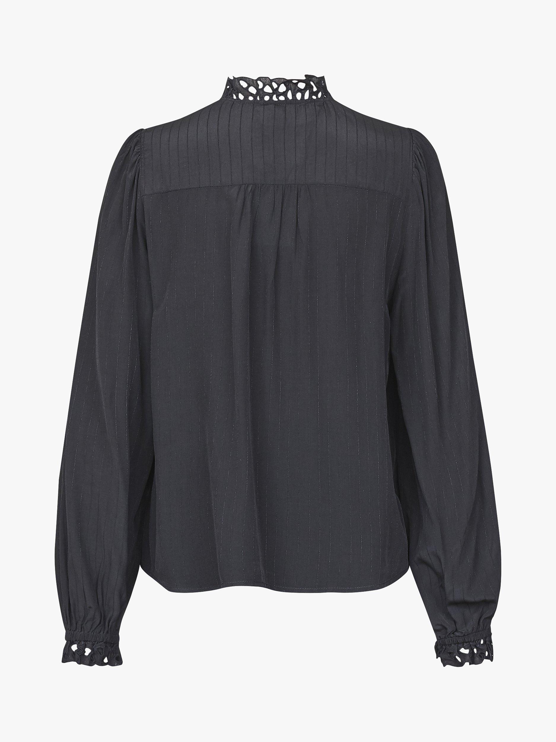 Product image 4 of 4, which shows Sisters Point Viada Lace Feminine Blouse, Black, M