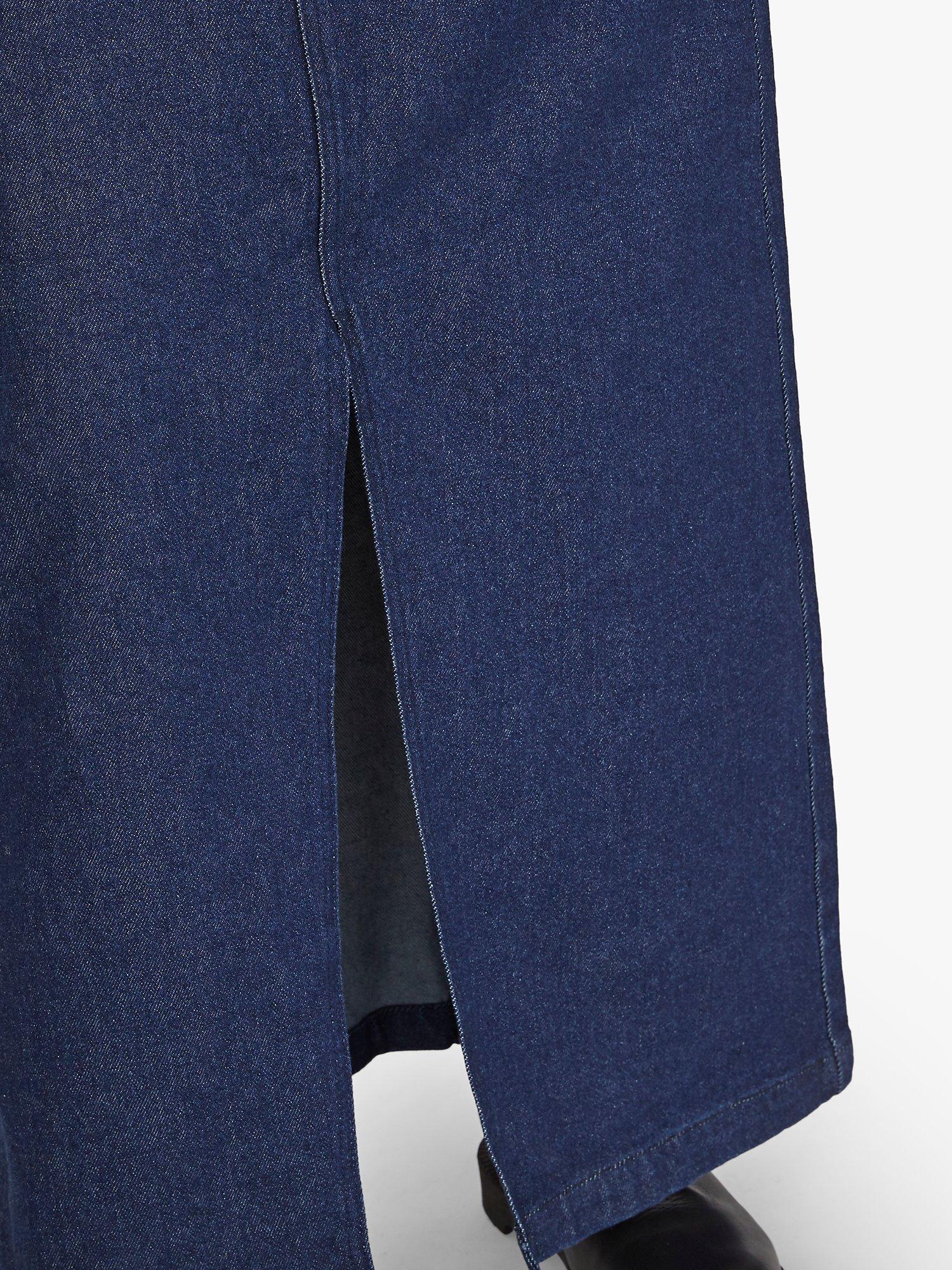 Product image 3 of 5, which shows Sisters Point Olia Denim Maxi Skirt, Unwashed Blue, XS