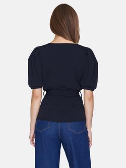 Sisters Point Nasa Short Sleeve Wrap Top - view 2, Black