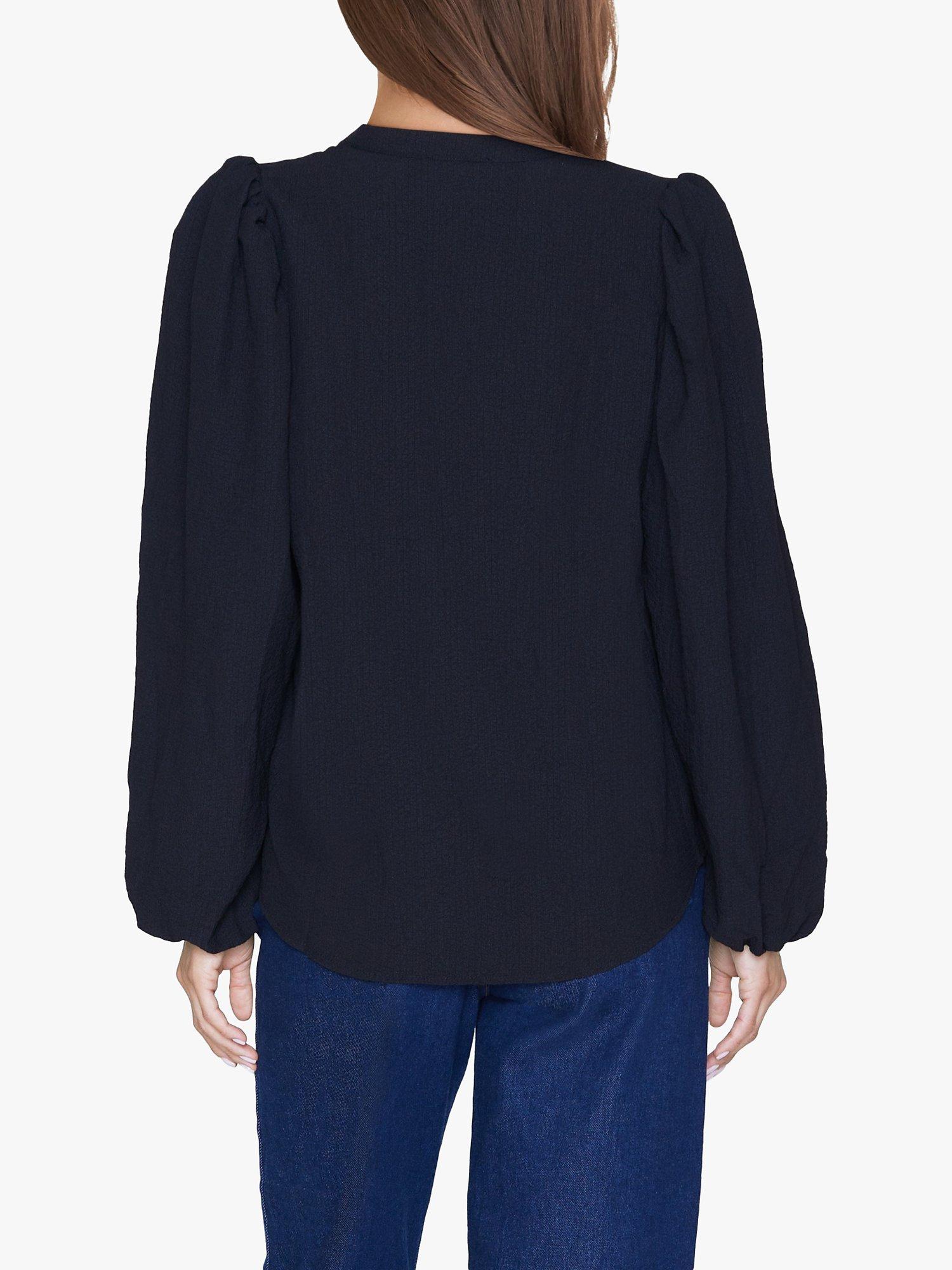 Sisters Point Varia Loose Fitted Soft Shirt, Black, XS