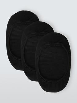 John Lewis Micro Mesh Liner Socks, Black