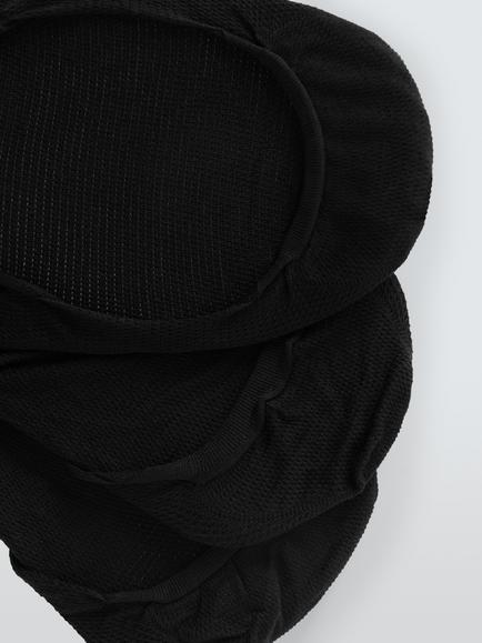 John Lewis Micro Mesh Liner Socks - view 2, Black