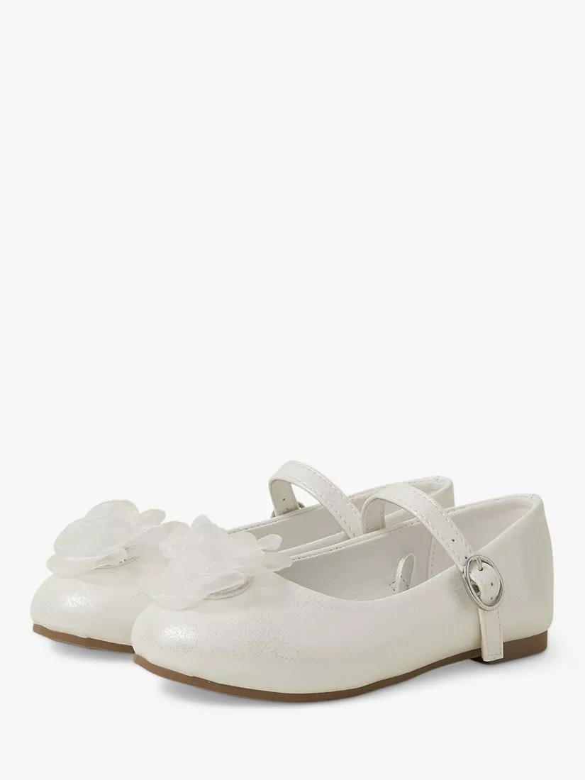 Chaussons De Ballet Little Angels By Accessorize - Fille Taille UK 11 - Argent Et Or - Occasion