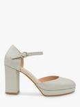 Paradox London Rory Metallic Platform Open Court Shoes, Silver