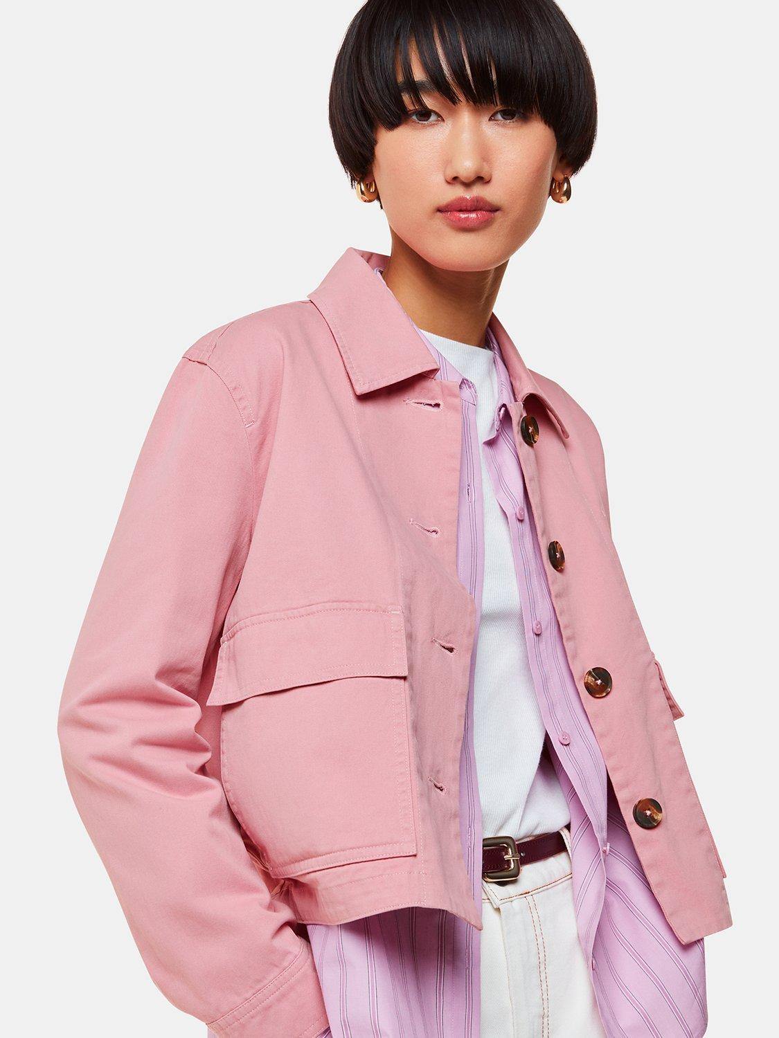 Pink short jacket on sale