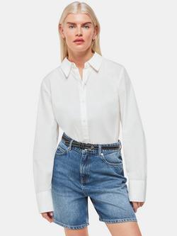 Whistles Petite Authentic Denim Shorts, Blue, Blue